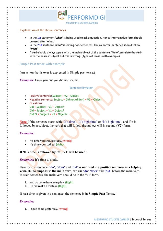 types-of-tenses-pdf