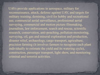 3. Types and applications of drones | PPTX