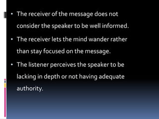 Types and barriers to listening | PPTX