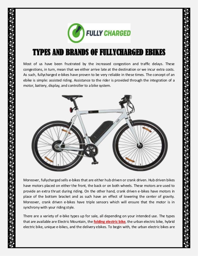 ebike brands
