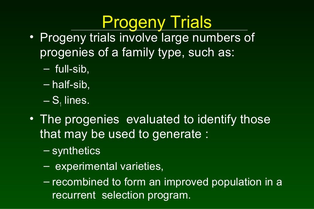 Types and Characteristics of Field Trials