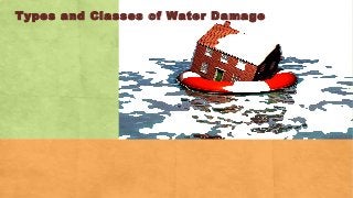 Types and Classes of Water Damage

 