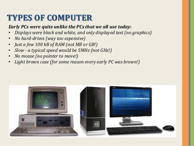 Types and components of computers