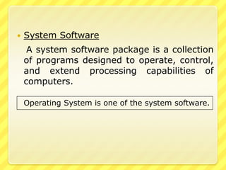 1. Control Unit	Control Unit controls operations of other parts of CPU as well as all parts of computer by sending a control signal, e.g.control sequence of instruction to be executedcontrol flow of data among all parts of computerinterpret instructionsregulate timing of procressorsend control single to and recieve control single from peripheral devices