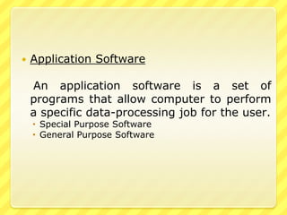 2. Arithmetic and Logic Unit	Arithmetic and Logic Unit consists of a complicated set of logic circuit and accumulator. It is mainly responsible forCalculationLogical comparison and decision