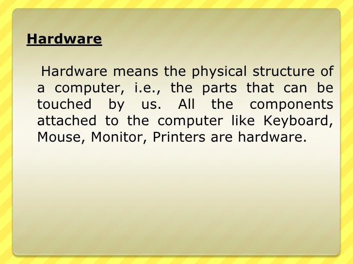 Essay for computer hardware