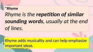 Is Rhyming A Language Feature Types and Features of Poetry for g9.pptx
