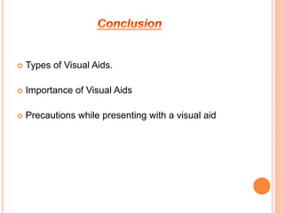 Types and importance of visual aids | PPTX | Technology & Computing