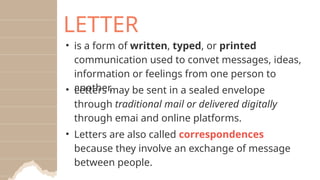 GRADE 8 - QUARTER 4 TYPES AND PARTS OF LETTER.pptx