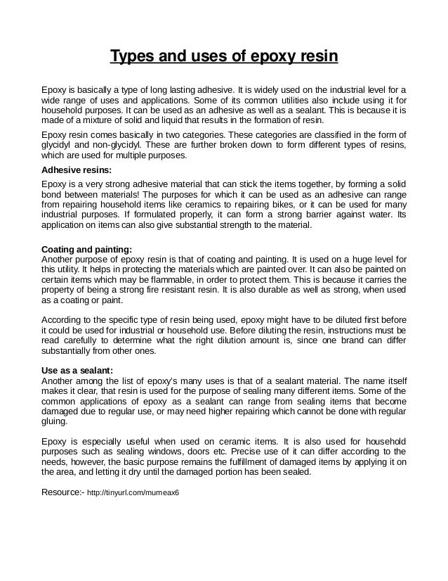 Types and uses_of_epoxy_resin