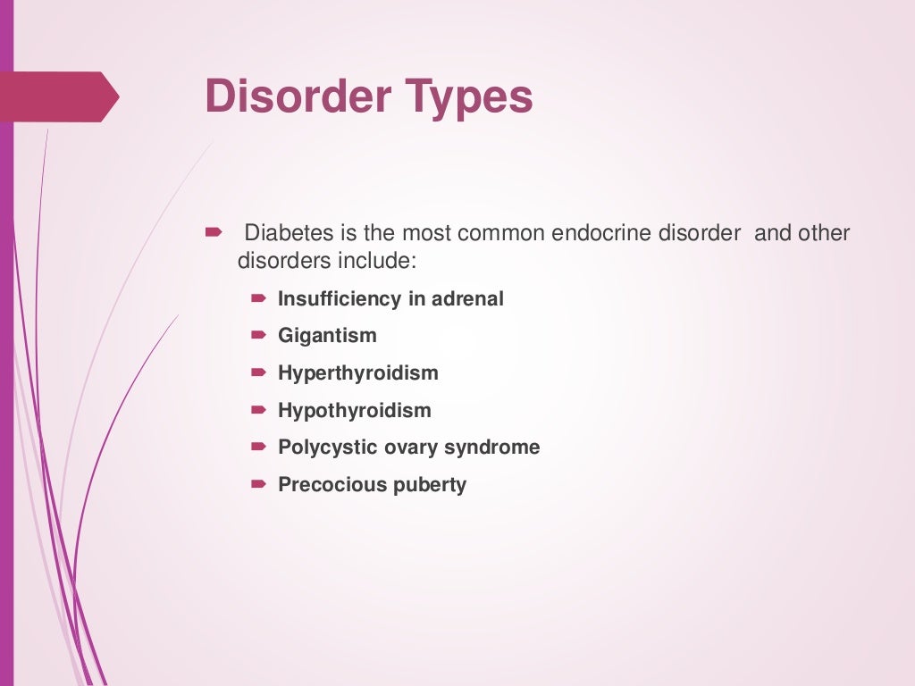 Types & Causes Of Endocrine Disorder