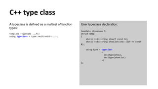 Types, classes and concepts | PPT