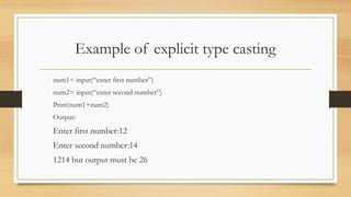 types conversion in python with exa.pptx