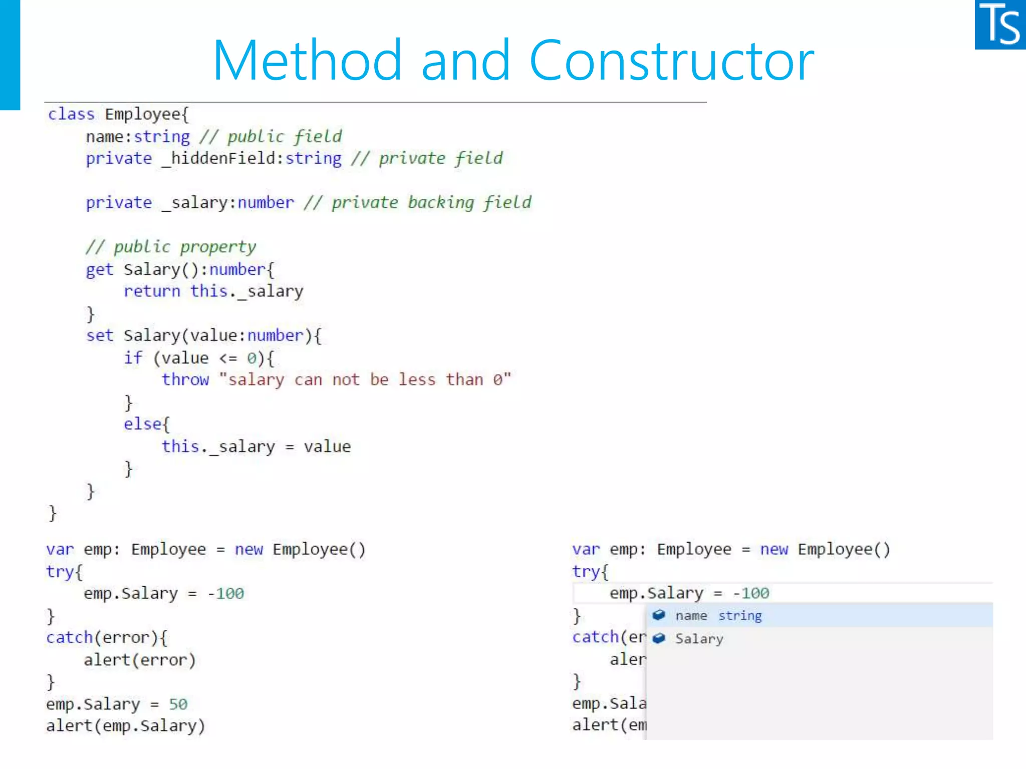 Method and Constructor
 