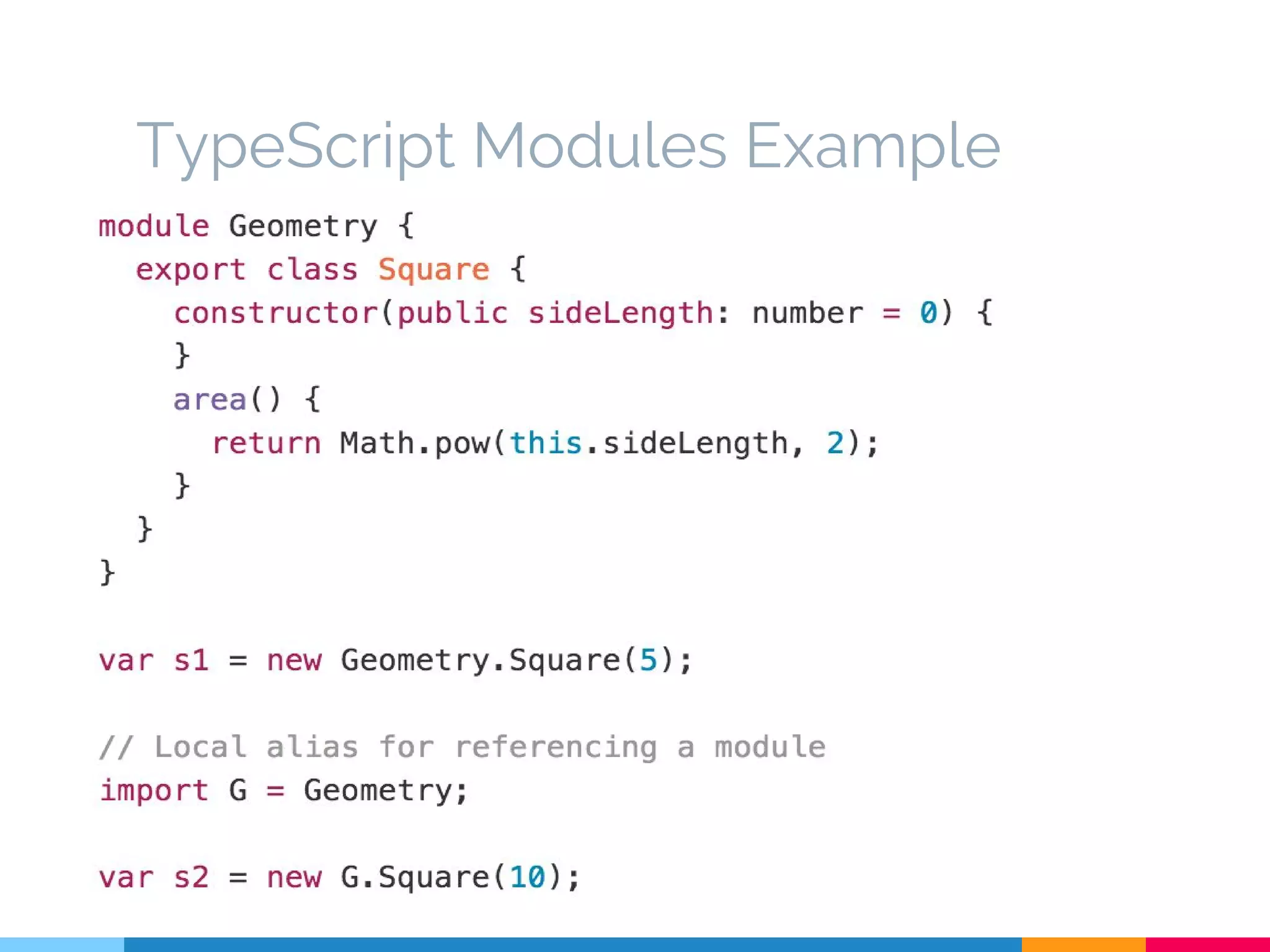 TypeScript Modules Example
 