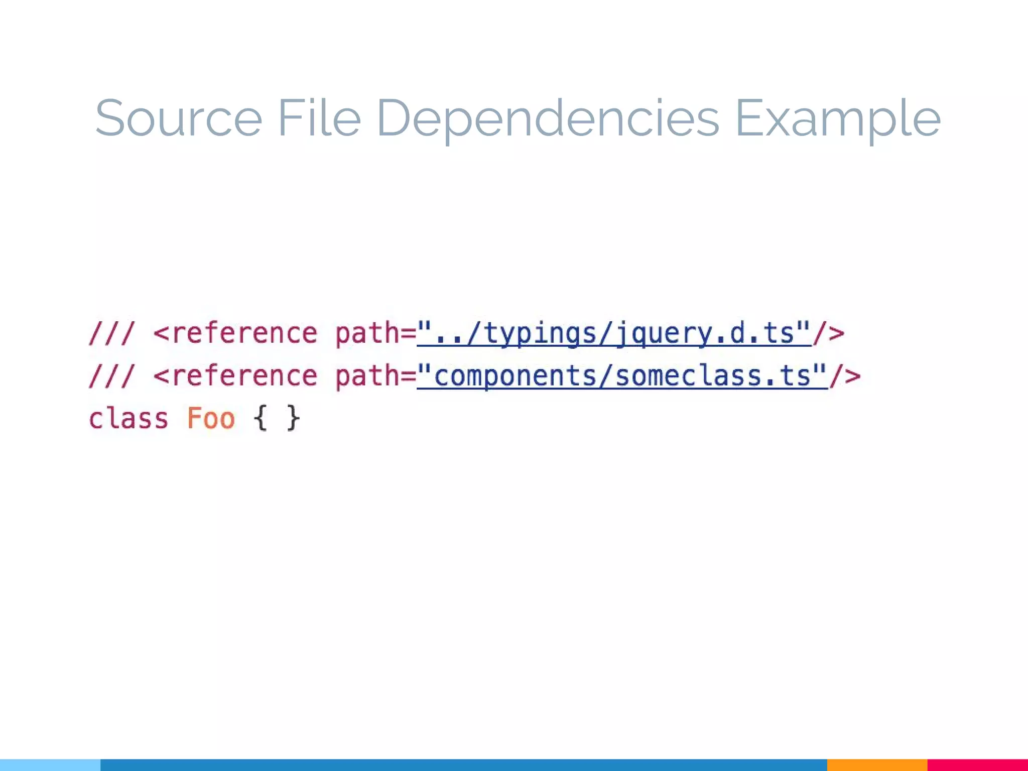 Source File Dependencies Example
 