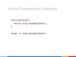 Arrow Expressions Example
 