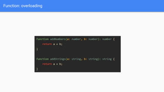 Function: overloading
 