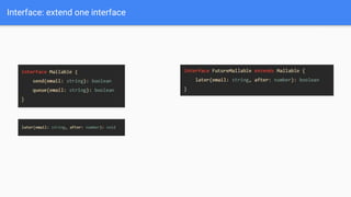 Interface: extend one interface
 