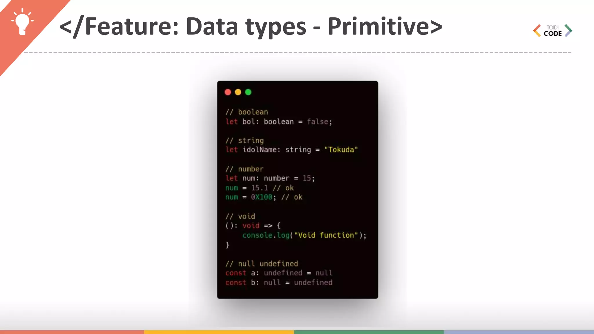 </Feature: Data types - Primitive> 