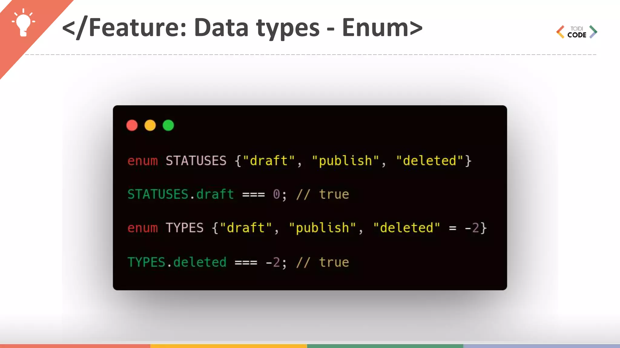 </Feature: Data types - Enum> 