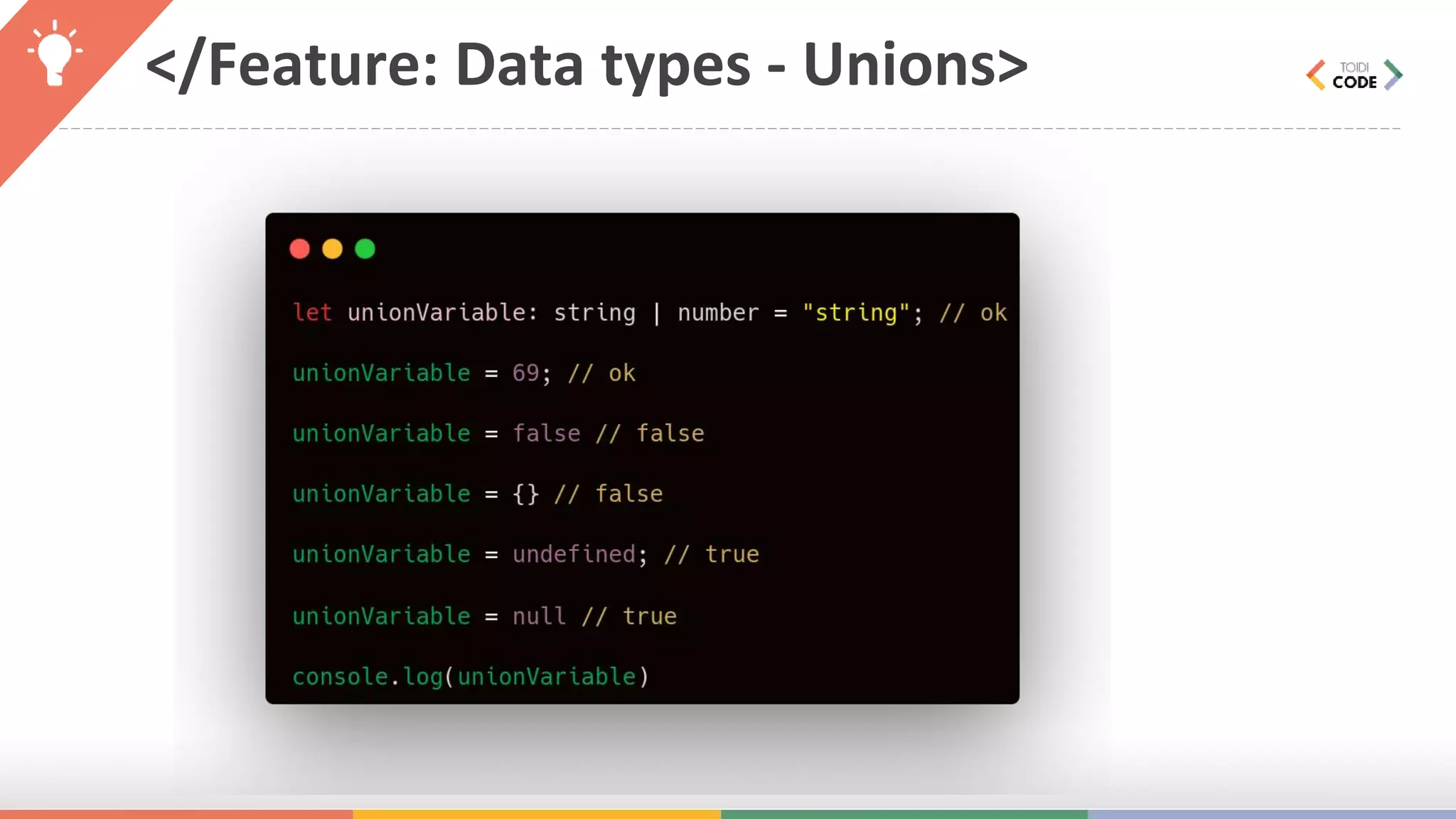 </Feature: Data types - Unions> 