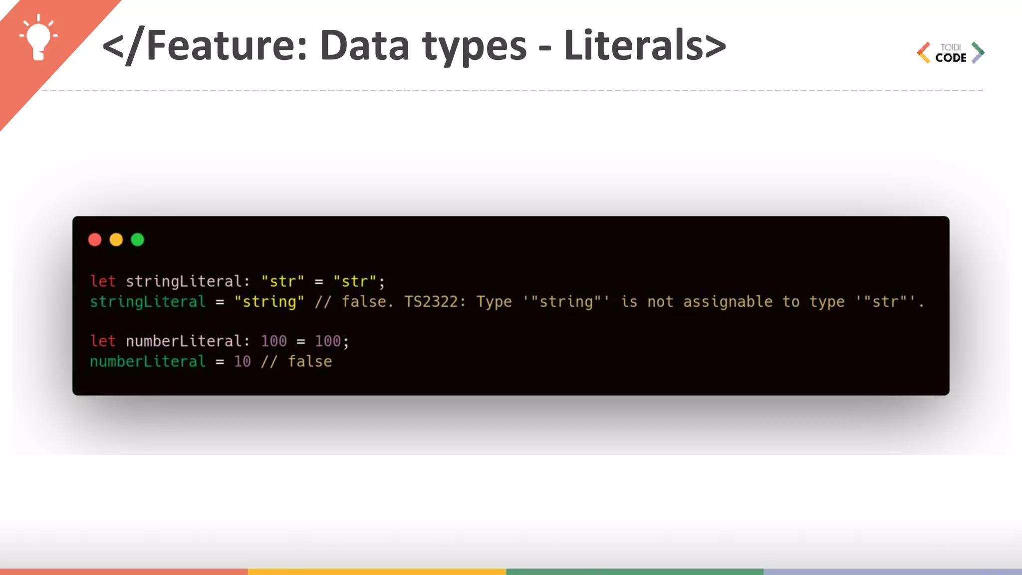 </Feature: Data types - Literals> 