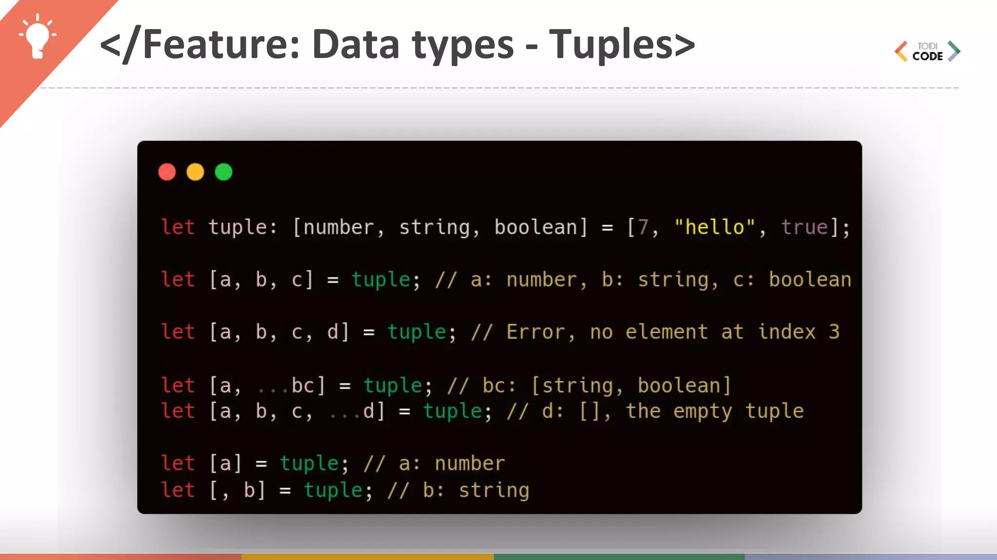 </Feature: Data types - Tuples> 
