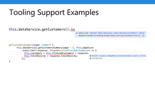 Tooling Support Examples
 