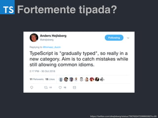 Fortemente tipada?
https://twitter.com/ahejlsberg/status/792762247239995392?s=09
 