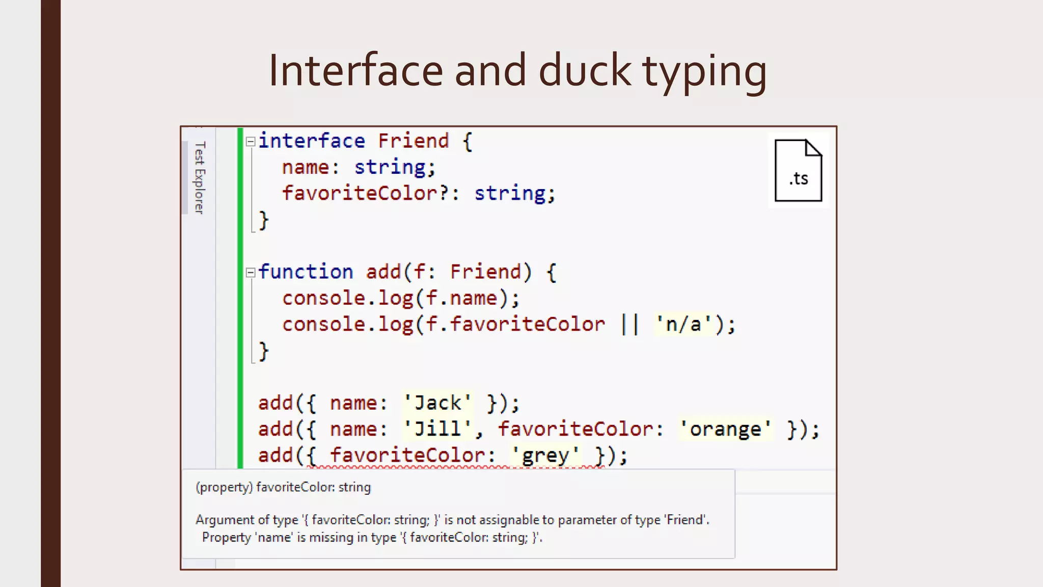 Interface and duck typing 