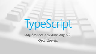 TypeScript 1.0 オーバービュー