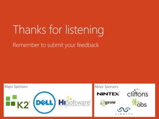 Major Sponsors Minor Sponsors
 