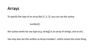 TypeScript.ppt LPU Notes Lecture PPT for 2024 | PPT