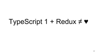 TypeScript 1 + Redux ≠ ♥
24
 