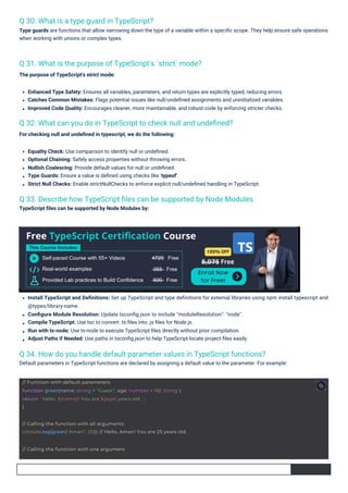 TypeScript Interview Questions PDF By ScholarHat | PDF