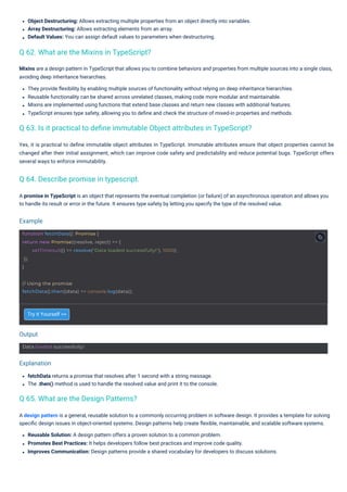 TypeScript Interview Questions PDF By ScholarHat | PDF