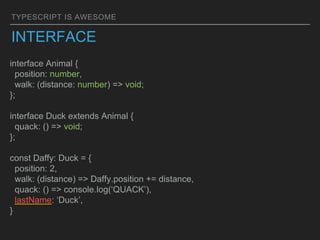 Type script is awesome | PPT