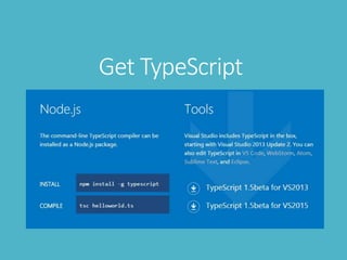 Get TypeScript
 