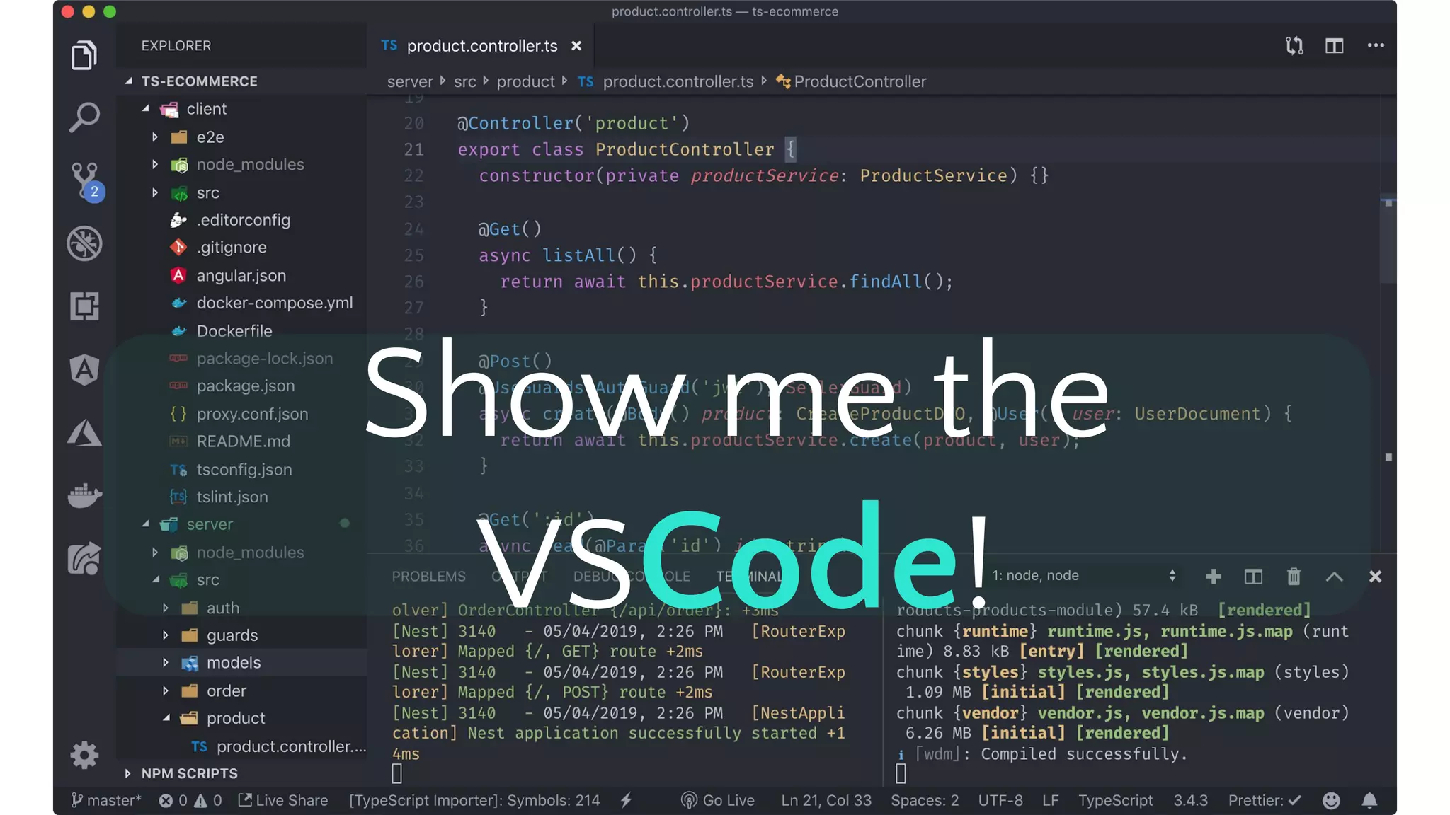 Show me the VSCode! 