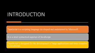 Typescript overview | PPT