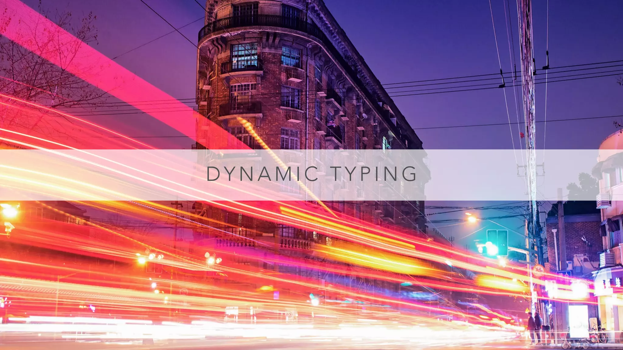 D Y N A M I C T Y P I N G
 