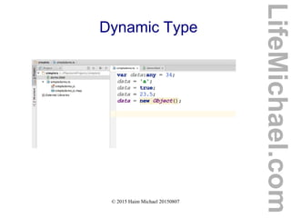 © 2015 Haim Michael 20150807
Dynamic Type
LifeMichael.com
 