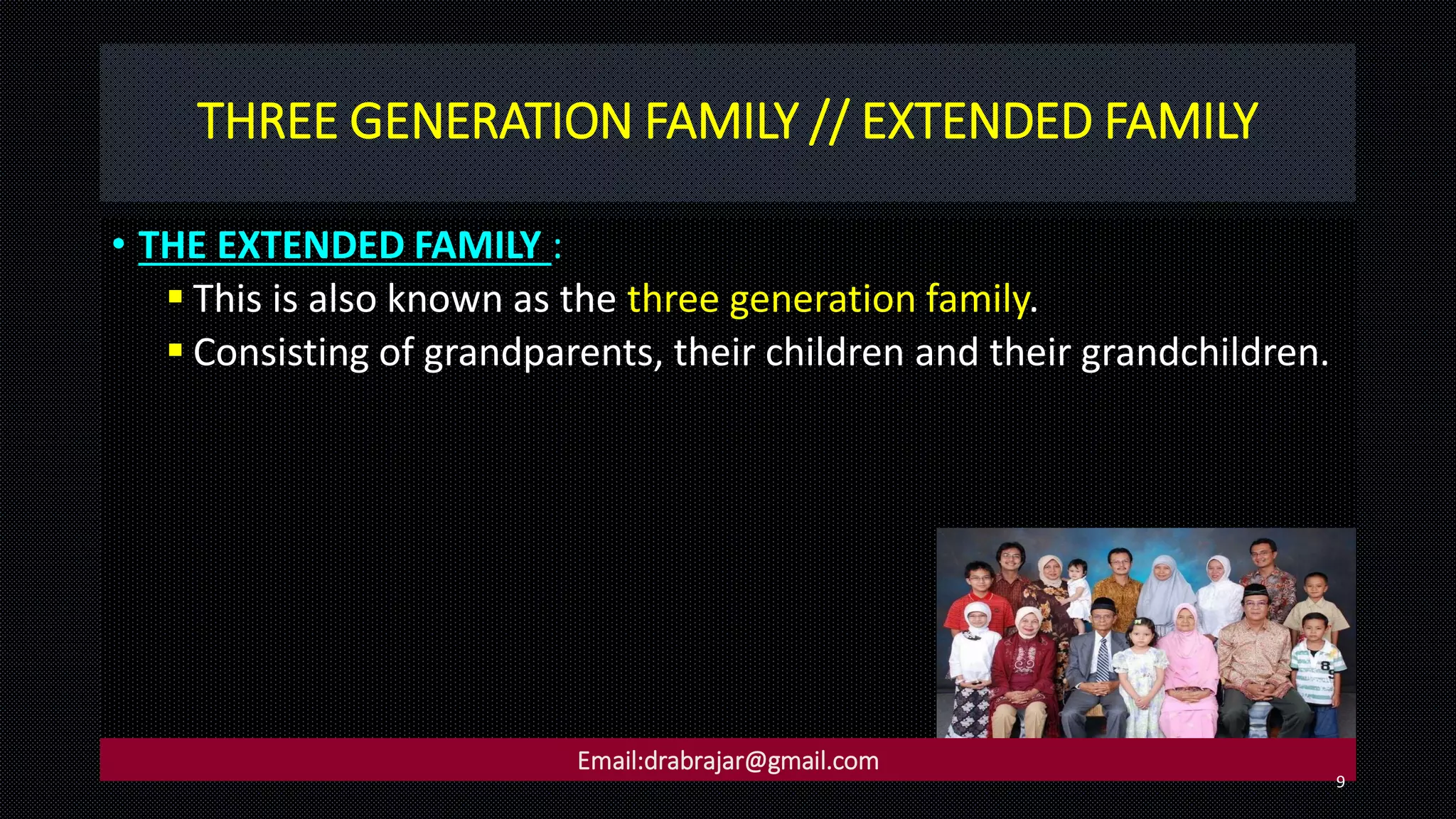 Types Families and Social Evils PPT
