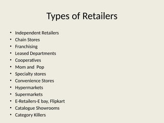 Types fo marketing-2.pptx Types are discussed in this unit in detail | PPTX