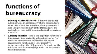 Advisory Function TYPES, MERITS AND MELODIES OF BUREAUCRACY AND.pptx