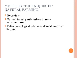 Types & Methods of Natural Farming .pptx
