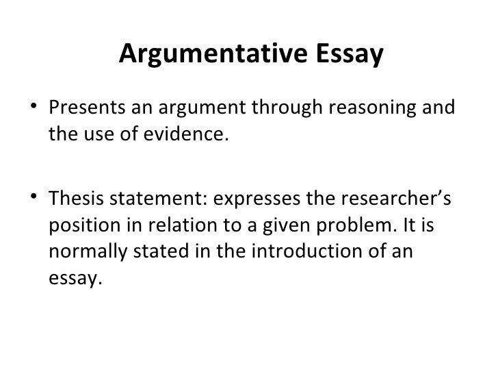 Explain different types of essays