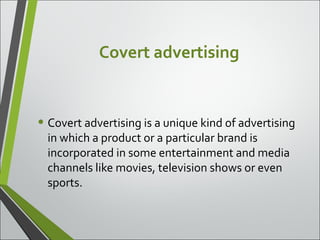 Types of advertisement | PPT