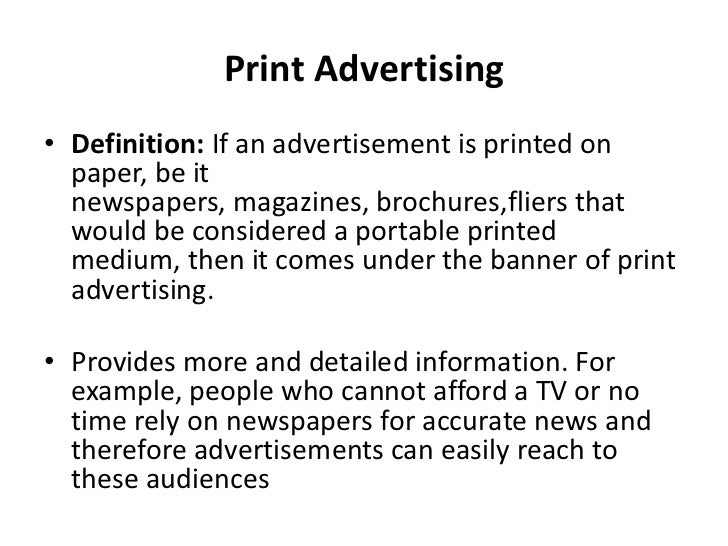 Types Of Advertisements